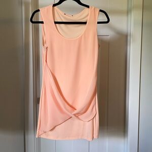 Small, long, chiffon, dress shirt